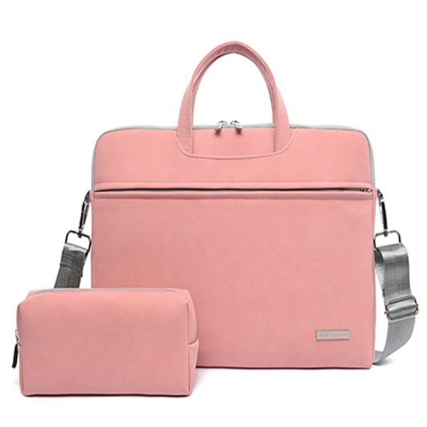 PU Leather Women Laptop Bag Notebook Carrying Case Briefcase For Macbook Air 13.3 14 15.6 Inch Men Handbags Shoulder Mouse Bag - Image 9