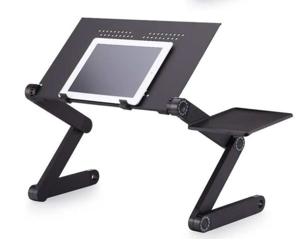 Folding Desk Retractable Adjustable Study Desk In Bed Aluminum Alloy Notebook Computer Bracket Lazy Desk - Image 4