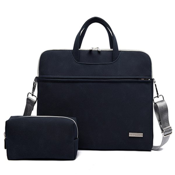 PU Leather Women Laptop Bag Notebook Carrying Case Briefcase For Macbook Air 13.3 14 15.6 Inch Men Handbags Shoulder Mouse Bag - Image 5